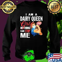 Strong woman mask i am a dairy queen girl nothing can stop me s Sweater