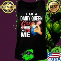 Strong woman mask i am a dairy queen girl nothing can stop me s Tank top