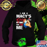Strong woman mask i am a macy's girl nothing can stop me s Hoodie