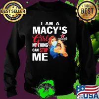 Strong woman mask i am a macy's girl nothing can stop me s Sweater