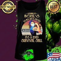 Strong woman mask working at kohl's it's not just a job title it's a 2020 survival skill vintage s Tank top