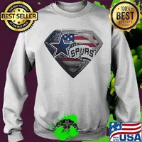 Superman dallas cowboys vs san antonio spurs american flag independence day s Sweater