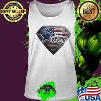 Superman dallas cowboys vs san antonio spurs american flag independence day s Tank top