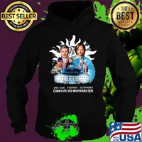Supernatural family don't end with blood 2005 2020 15 seasons 327 episodes carryon my wayward son characters signatures s Hoodie