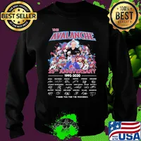 The colorado avalanche 25th anniversary 1995 2020 thank you for the memories signatures s Sweater