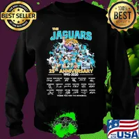 The jacksonville jaguars 25th anniversary 1995 2020 thank you for the memories signatures s Sweater