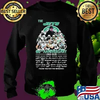 The new york jets 60th anniversary 1960 2020 thank you for the memories signatures s Sweater