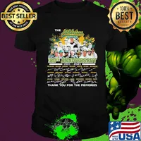 The Oakland athletics 120th anniversary 1901 2020 thank you for the memories signatures shirt