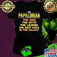 The papalrian the man the myth the legend the best papa in the galaxy s Ladies tee