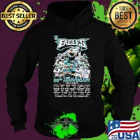 The philadelphia eagles 88th anniversary 1933 2021 thank you for the memories signatures s Hoodie