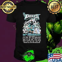 The philadelphia eagles 88th anniversary 1933 2021 thank you for the memories signatures shirt