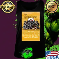 The pittsburgh steelers 87th anniversary 1933 2020 thank you for the memories signatures s Tank top