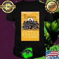 The pittsburgh steelers 87th anniversary 1933 2020 thank you for the memories signatures shirt
