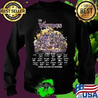 The vikings 60th anniversary 1960-2020 signatures thank you for the memories s Sweater