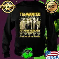 The Wanted 10th anniversary 2010-2020 thank you for the memories signature s Sweater