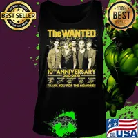 The Wanted 10th anniversary 2010-2020 thank you for the memories signature s Tank top