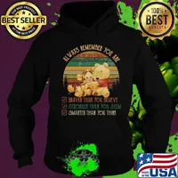 Tigger and pooh always remember you are braver than believe stronger than you seem smarter than you think vintage s Hoodie