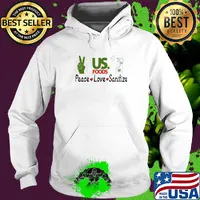 Us. Foods peace love sanitize covid-19 s Hoodie