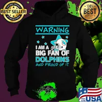 Warning I am a big fan of miami dolphins and proud of it stars s Hoodie