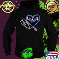 Washington capitals hockey stethoscope heart s Hoodie