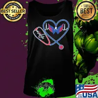 Washington capitals hockey stethoscope heart s Tank top
