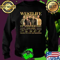 Westlife 22nd anniversary 1998-2020 thank you for the memories signature s Sweater