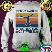 Why walk when you can cartwheel vintage s Sweater