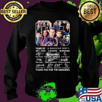 03 years of 2017 2020 13 reasons why 3 seasons 40 episodes thank you for the memories signatures s Sweater