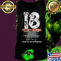 18 peyton manning denver broncos 2012 2015 thank you for the memories signature s Tank top