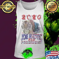 2020 tiger king joe exotic for president america 4th of july independence day stars s Tank top