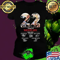 22 years of westlife 1998 2020 shane filan kian egan nicky byrne mark feehily brian mcfadden signatures shirtgiannis antetokounmpo it's buck's time s Ladies tee