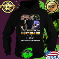 36 years of 1984 2020 ricky martin thank you for the memories signature s Hoodie