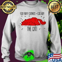 50 percent fluffy cuteness 50 percent lazy the cat s Sweater