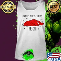 50 percent fluffy cuteness 50 percent lazy the cat s Tank top