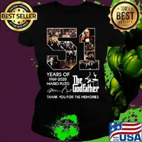 51 years of 1969 2020 mario puzo the godfather thank you for the memories signature s Ladies tee