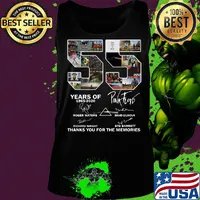 55 years of 1965 2020 pink floyd band thank you for the memories signatures s Tank top