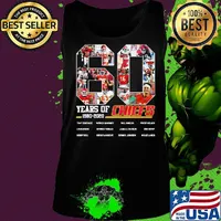 60 years of 1960 2020 kansas city chiefs football team players s Tank top