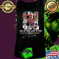 81 hall of fame class of 2020 marian hossa washington redskins 1996 2017 signature s Tank top