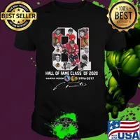 81 hall of fame class of 2020 marian hossa washington redskins 1996 2017 signature shirt