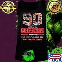 90 years of 1930 2020 redskins football thank you for the memories s Tank top