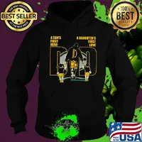A son's first hero a daughter's first love dad green bay packers football happy father's day s Hoodie