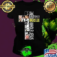 All I need today is a little bit of bruce lee and a whole lot of jesus s Ladies tee
