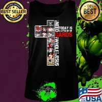 All i need today is a little bit of cards baseball and a whole lot of jesus s Tank top