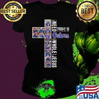 All i need today is a little bit of florida gators and a whole lot of jesus football s Ladies tee