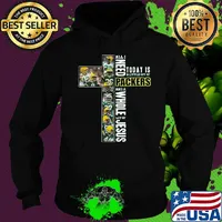 All I Need Today Is A Little Bit Of Green Bay And A Whole Lot Of Jesus Football Christian Fan Jesus Cross s Hoodie