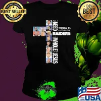 All I need today is a little bit of las vegas raiders and a whole lot of jesus s Ladies tee
