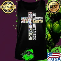All i need today is a little bit of new orleans saints football and a whole lot of jesus s Tank top