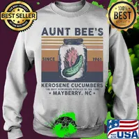 Aunt Bee’s Since 1961 Kerosene Cucumbers The Best Homemade Pickles Of All Time Mayberry Nc Vintage Retro Shirt Sweater