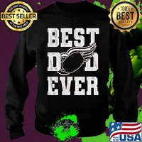 Best dad ever detroit red ice hockey dad father's day s Sweater