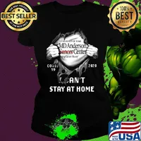 Blood inside the university of texas md anderson cancer center covid-19 2020 i can't stay at home s Ladies tee